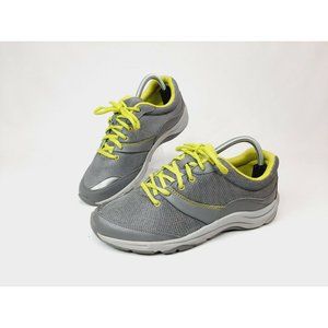 Vionic Shoes Sneakers Kona Womens Size 9 Gray Lime Green Mesh Athletic Shoes